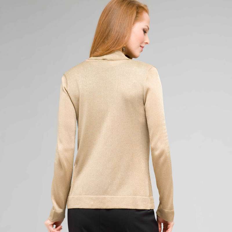 Ruffle Front Cardigan, New Rattan, large image number 1